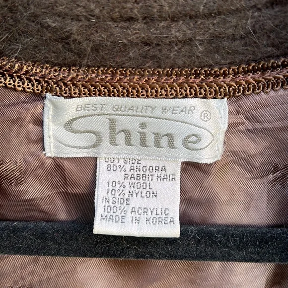 Vintage Angora Beaded Duster Cardigan • Dark Academia Romantic Goth - Picture 4 of 10